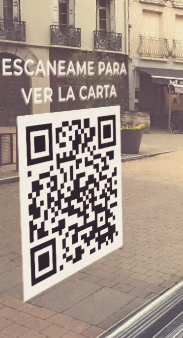 Carta Qr Puerta restaurante